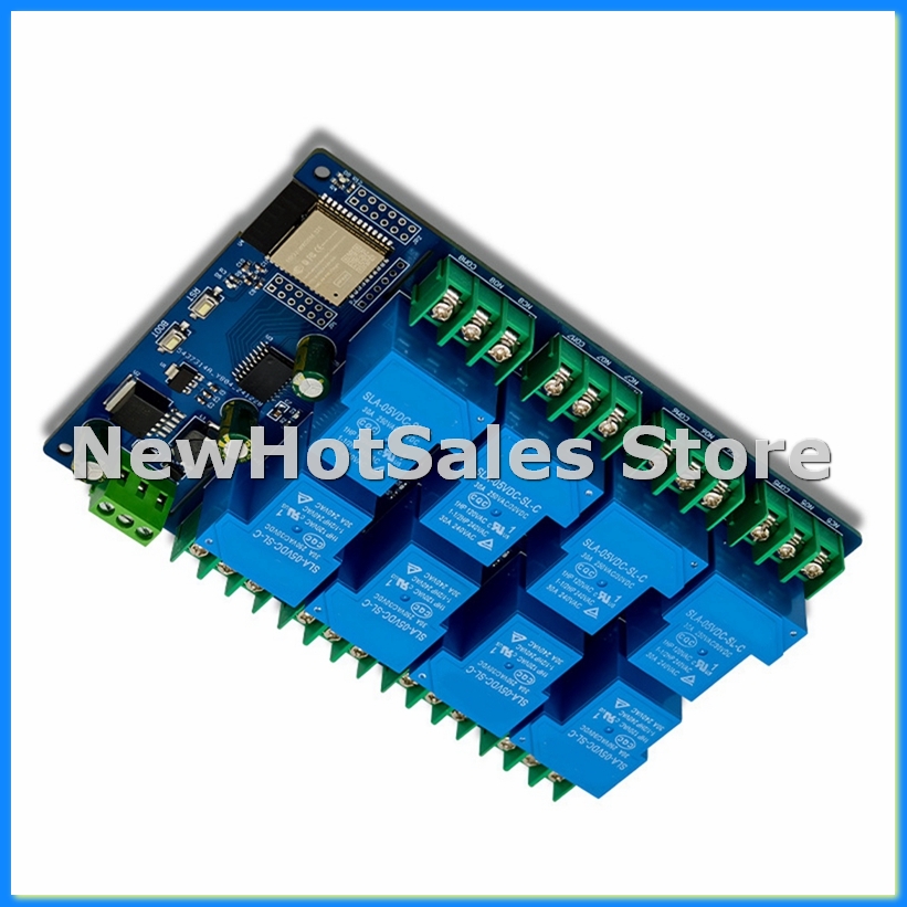 Relay 8 Channel Board - 8-канальный релейный модуль 30A DC7-28/5V WIFI