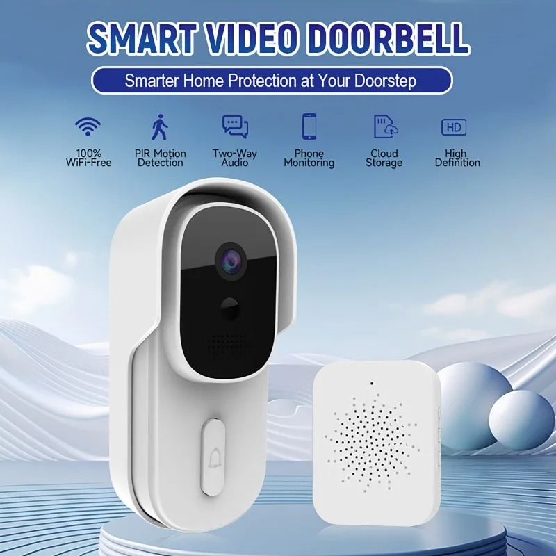 Smart Doorbell Wired - Видеодомофон с широким углом обзора, Wi-Fi,