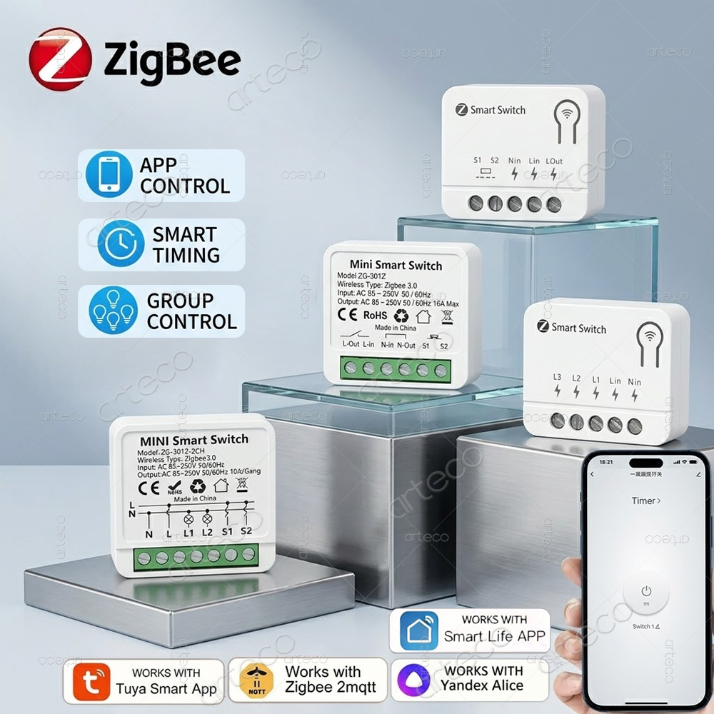 Home Automation Diy - Модуль умного выключателя Tuya Zigbee Mini