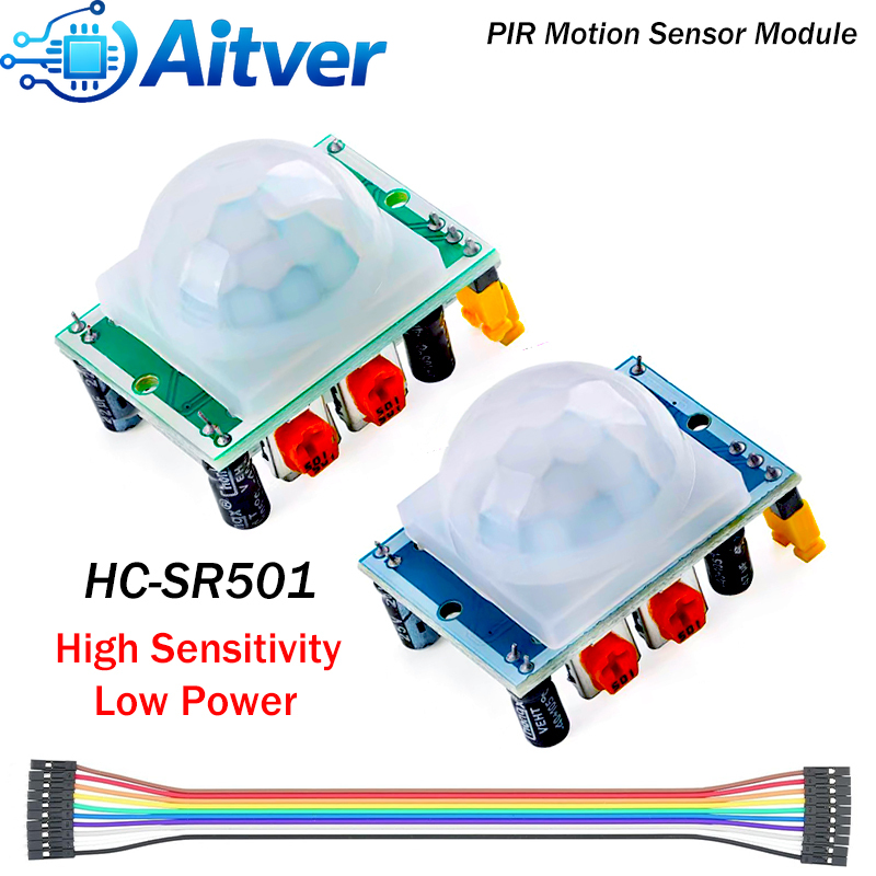 Motion Sensor Pir Wired - HC-SR501 Модуль датчика движения PIR с