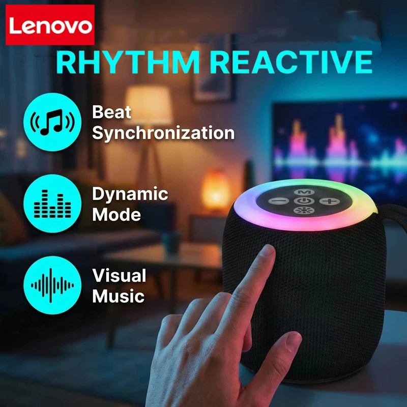 Google Speaker Nest Audio - Портативная мини-колонка Lenovo Bluetooth с ремешком,