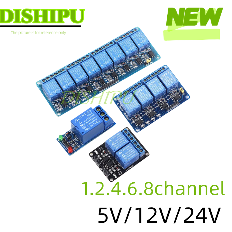 Relay 8 Channel Board - DC 5 В 12 В 24