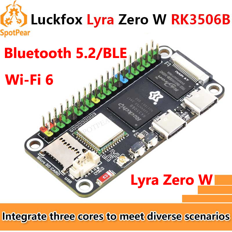 Pi Zero W Board - Плата Luckfox Lyra Zero W RK3506B