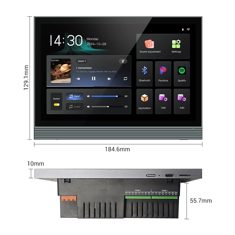 Home Automation System Design - Новый дизайн 7-дюймового умного домашнего динамика-усилителя