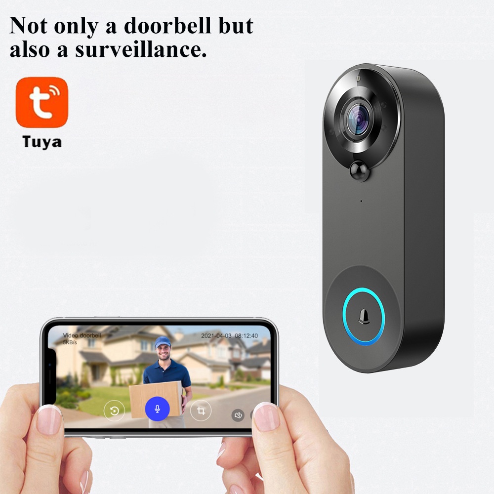 Tuya 1080P беспроводной Wi-Fi  – обзор и цена Smart Doorbell Wired