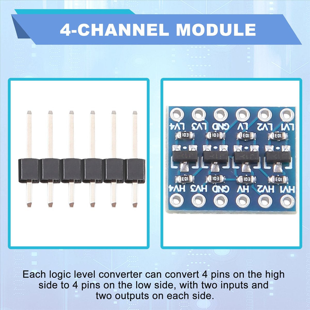 AT42 10 шт. 4-канальный двунап – обзор и цена Level Shifter 3.3V