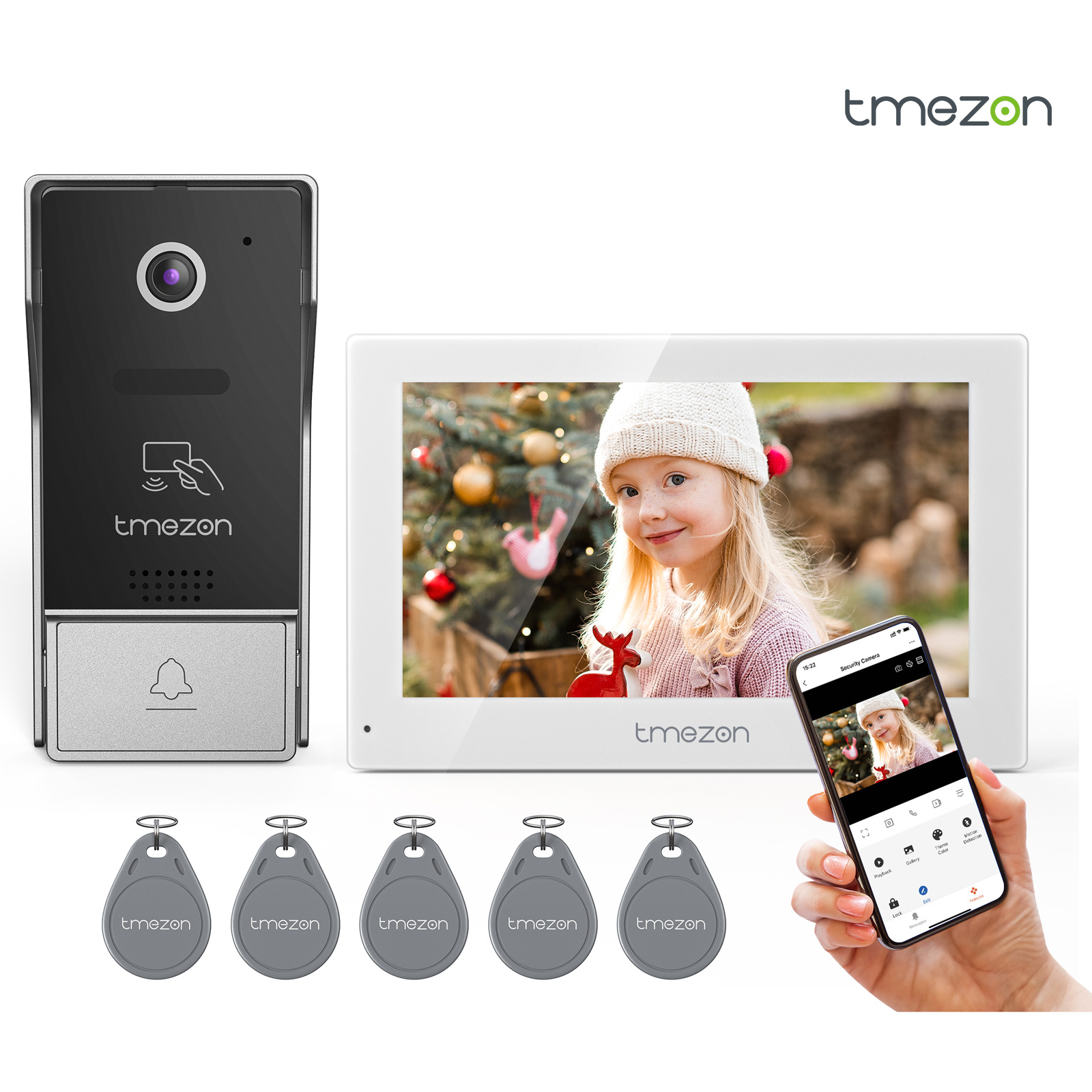 ЧАСОВОЙ ПОЯС 7-дюймовый 1080P  – обзор и цена Smart Doorbell Wired